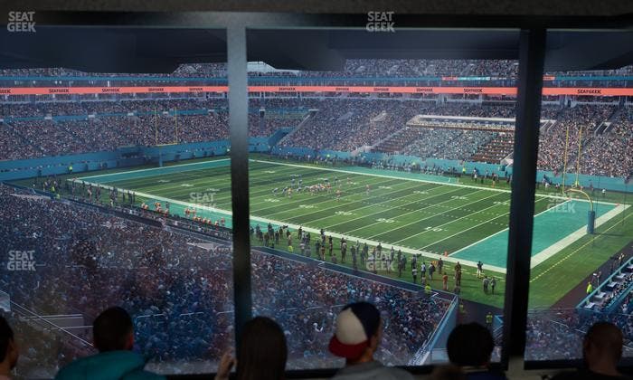 Hard Rock Stadium - Section Mezzanine Suite 12 B Seat View