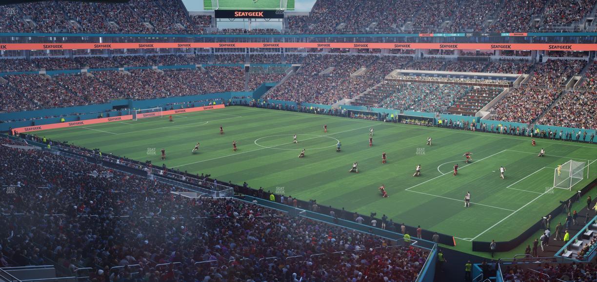 Hard Rock Stadium - Section Mezzanine Suite 12 B Seat View