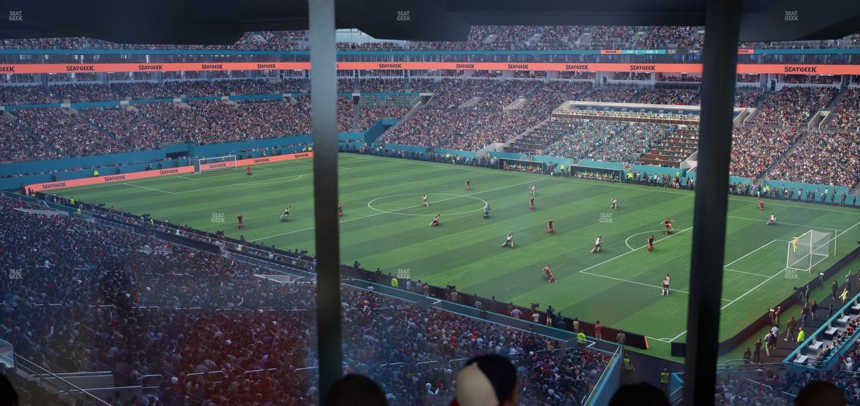 Hard Rock Stadium - Section Mezzanine Suite 12 B Seat View