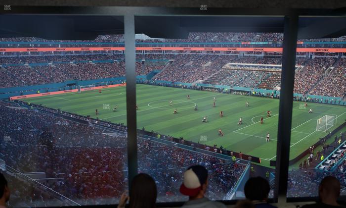 Hard Rock Stadium - Section Mezzanine Suite 12 B Seat View