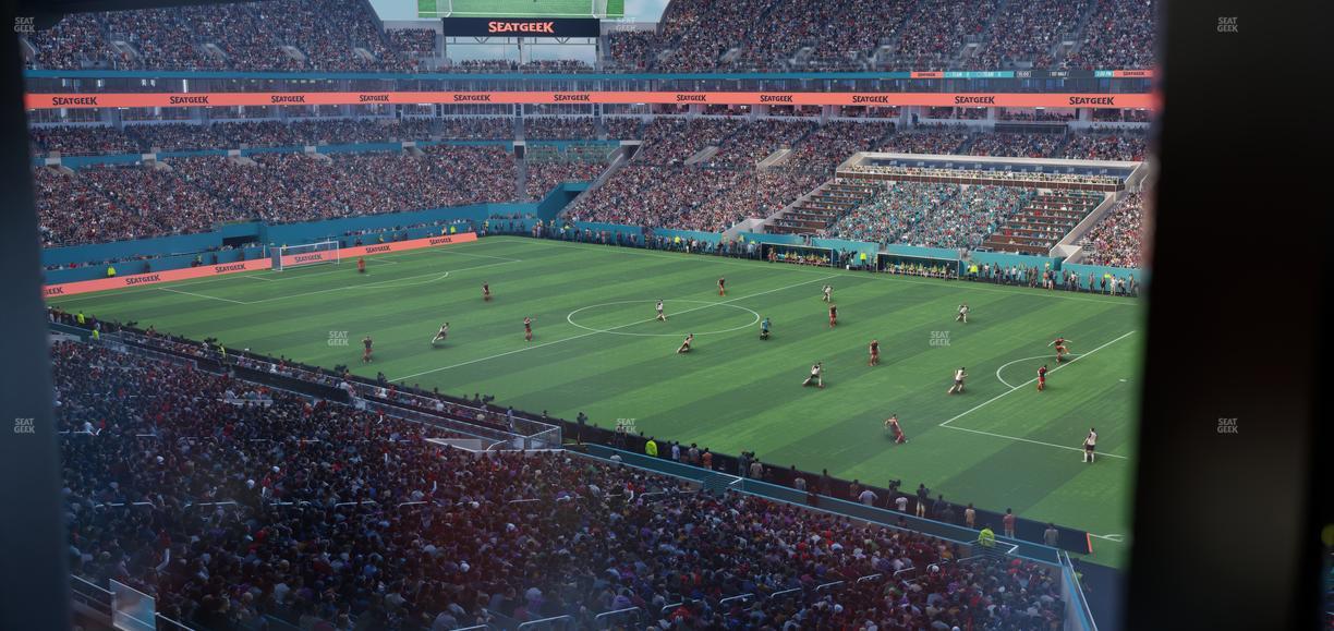 Hard Rock Stadium - Section Mezzanine Suite 13 A Seat View