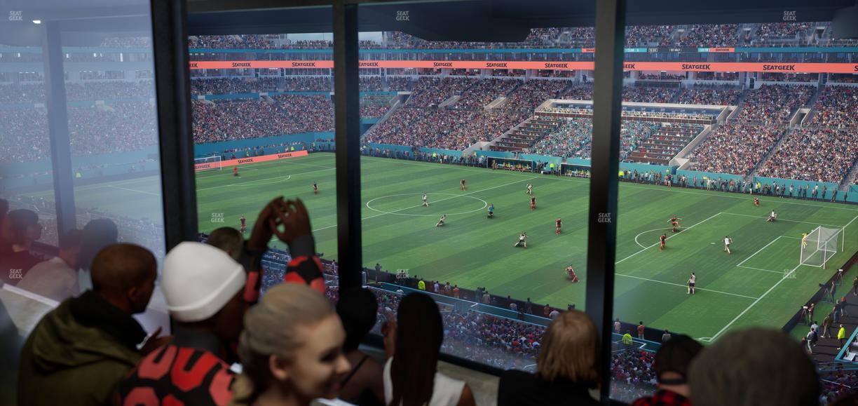 Hard Rock Stadium - Section Mezzanine Suite 13 A Seat View
