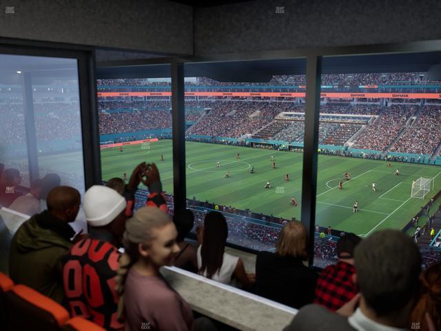 Hard Rock Stadium - Section Mezzanine Suite 13 A Seat View Hard Rock Stadium - Section Mezzanine Suite 13 A Seat View