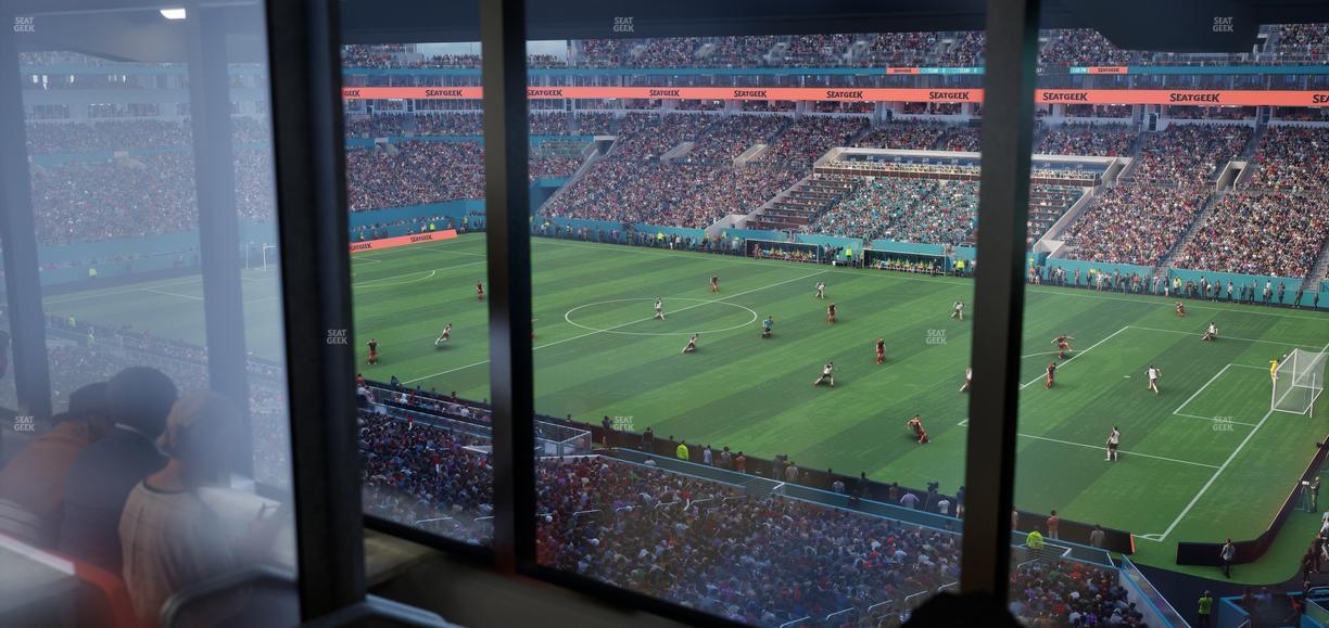 Hard Rock Stadium - Section Mezzanine Suite 13 B Seat View