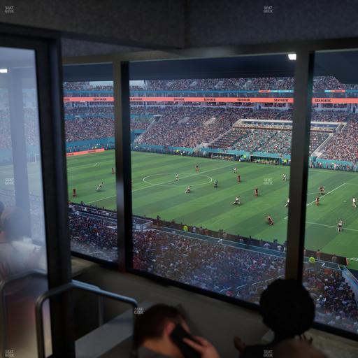 Hard Rock Stadium - Section Mezzanine Suite 13 B Seat View