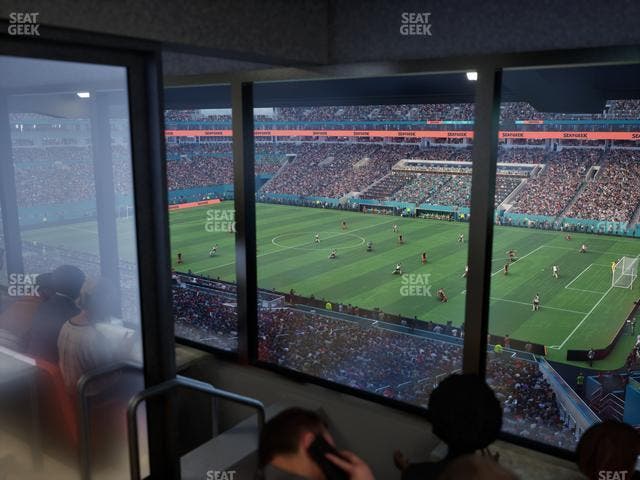 Hard Rock Stadium - Section Mezzanine Suite 13 B Seat View