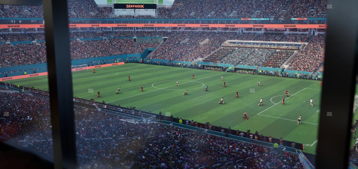 Hard Rock Stadium - Section Mezzanine Suite 13 B Seat View
