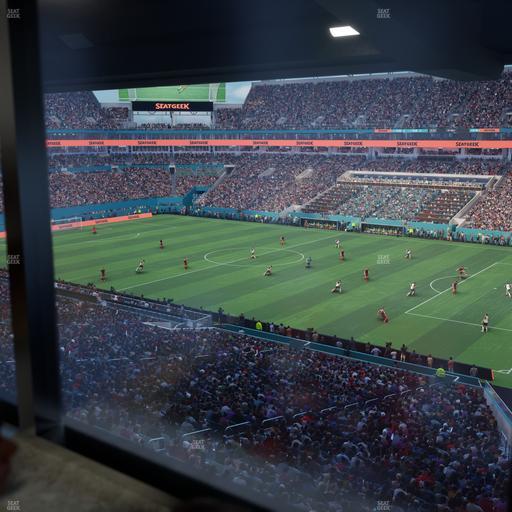 Hard Rock Stadium - Section Mezzanine Suite 13 B Seat View