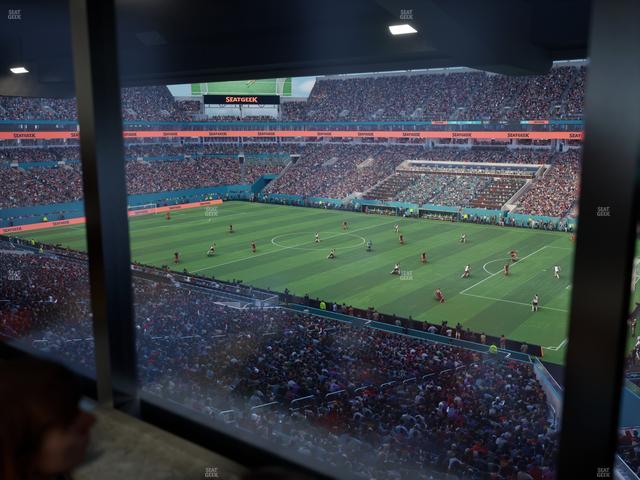 Hard Rock Stadium - Section Mezzanine Suite 13 B Seat View