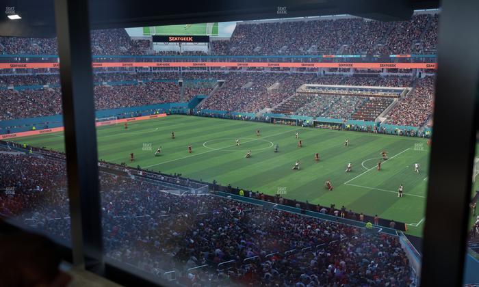 Hard Rock Stadium - Section Mezzanine Suite 13 B Seat View