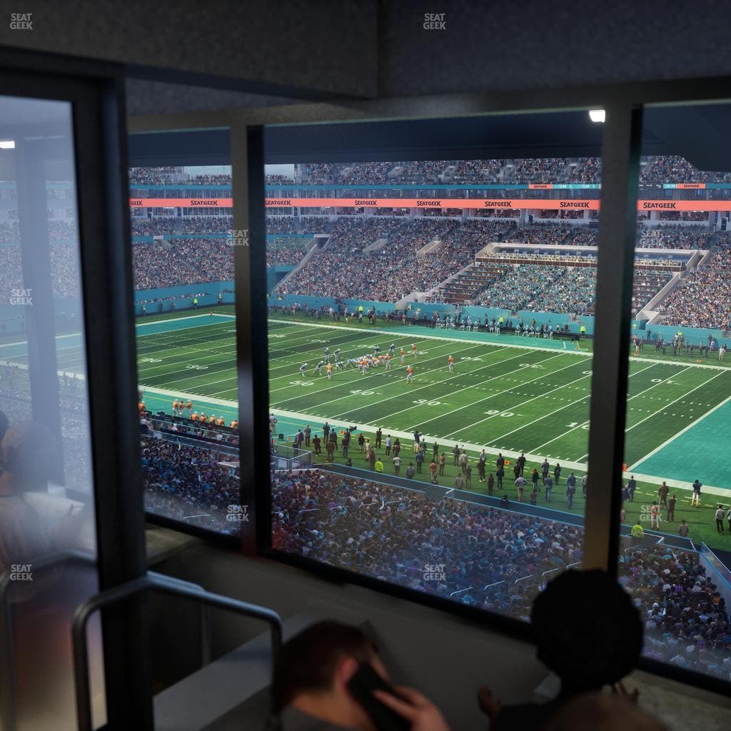 Hard Rock Stadium - Section Mezzanine Suite 13 B Seat View