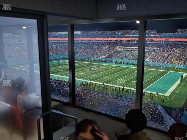 Hard Rock Stadium - Section Mezzanine Suite 13 B Seat View