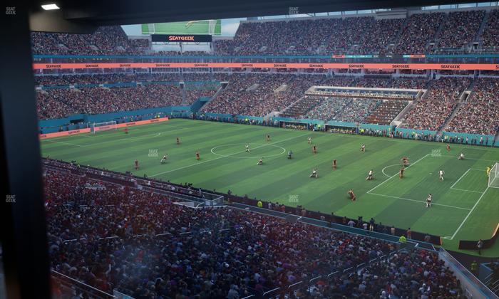 Hard Rock Stadium - Section Mezzanine Suite 14 A Seat View