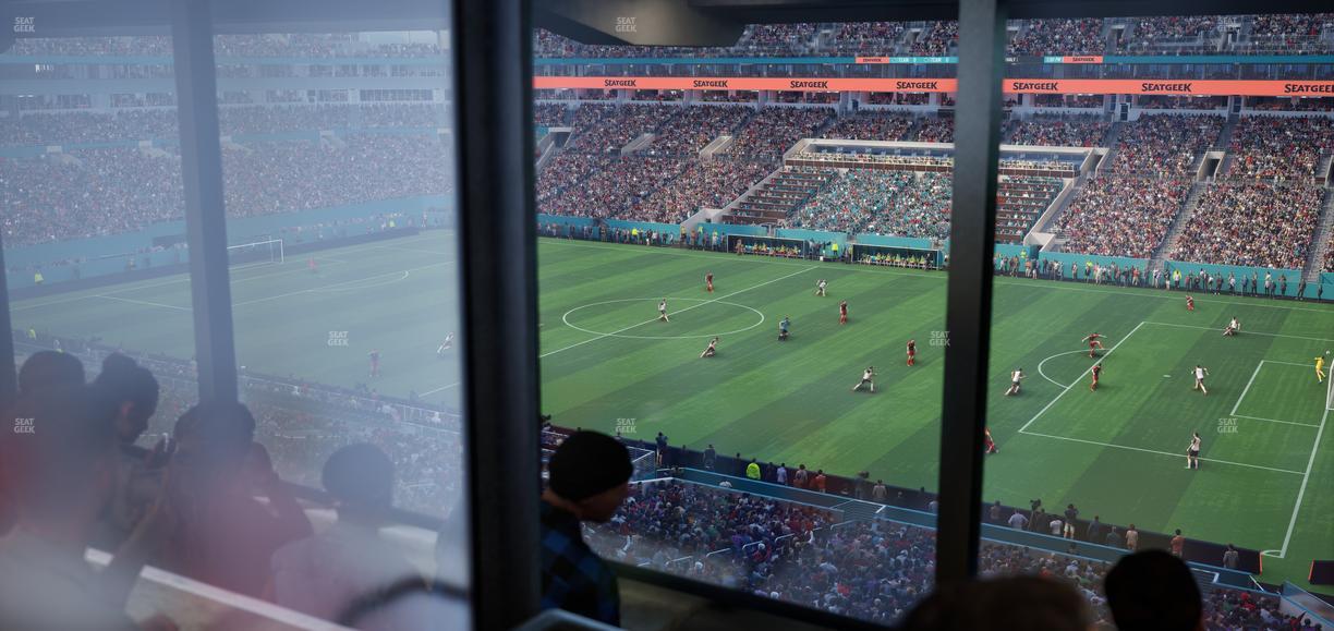 Hard Rock Stadium - Section Mezzanine Suite 14 B Seat View