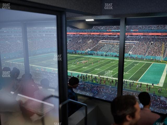 Hard Rock Stadium - Section Mezzanine Suite 14 B Seat View