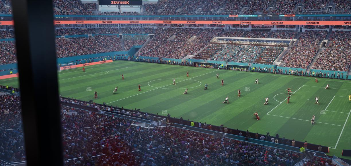 Hard Rock Stadium - Section Mezzanine Suite 14 B Seat View