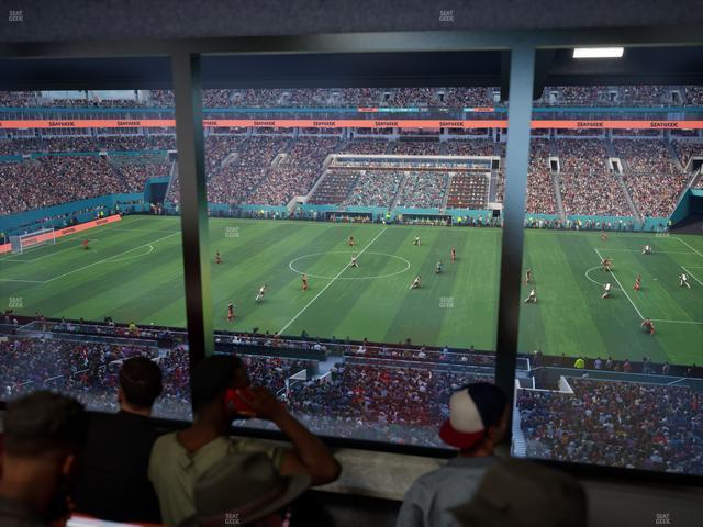Hard Rock Stadium - Section Mezzanine Suite 17 A Seat View Hard Rock Stadium - Section Mezzanine Suite 17 A Seat View