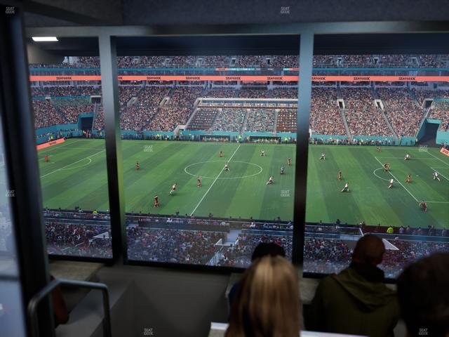 Hard Rock Stadium - Section Mezzanine Suite 17 B Seat View Hard Rock Stadium - Section Mezzanine Suite 17 B Seat View
