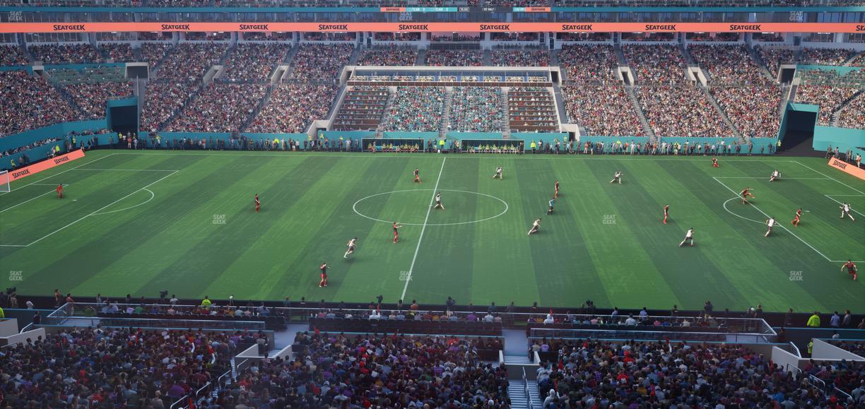 Hard Rock Stadium - Section Mezzanine Suite 18 A Seat View