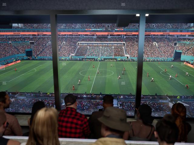 Hard Rock Stadium - Section Mezzanine Suite 18 A Seat View Hard Rock Stadium - Section Mezzanine Suite 18 A Seat View