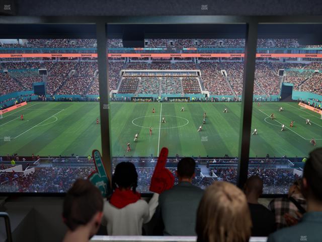 Hard Rock Stadium - Section Mezzanine Suite 18 B Seat View Hard Rock Stadium - Section Mezzanine Suite 18 B Seat View