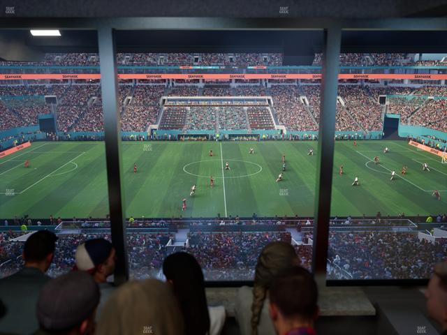 Hard Rock Stadium - Section Mezzanine Suite 18 C Seat View Hard Rock Stadium - Section Mezzanine Suite 18 C Seat View