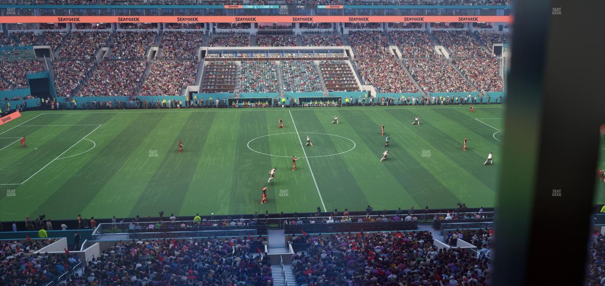 Hard Rock Stadium - Section Mezzanine Suite 19 A Seat View