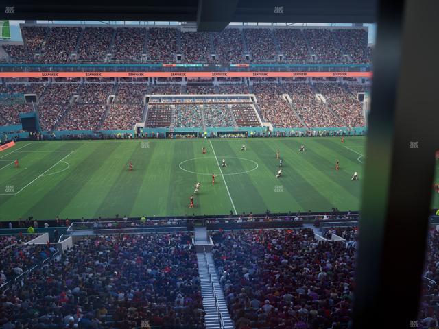 Hard Rock Stadium - Section Mezzanine Suite 19 A Seat View
