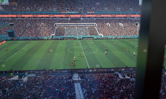 Hard Rock Stadium - Section Mezzanine Suite 19 A Seat View