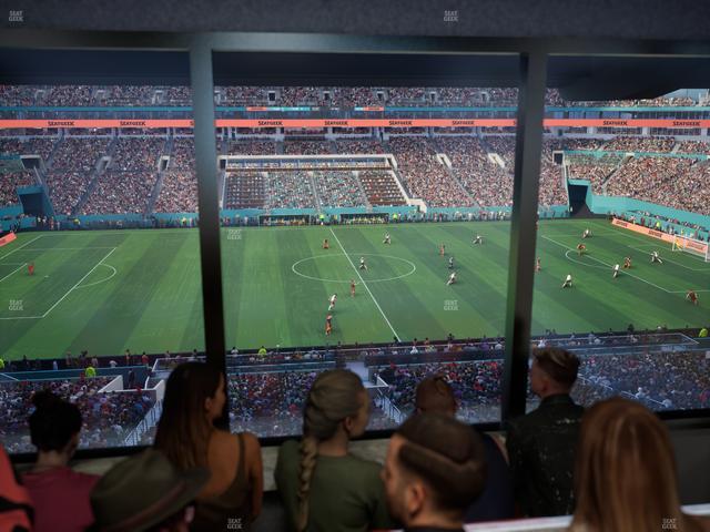 Hard Rock Stadium - Section Mezzanine Suite 19 B Seat View Hard Rock Stadium - Section Mezzanine Suite 19 B Seat View