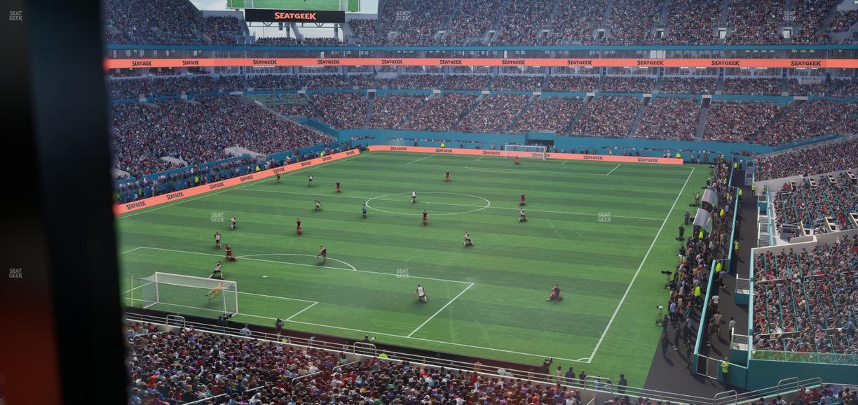 Hard Rock Stadium - Section Mezzanine Suite 2 A Seat View