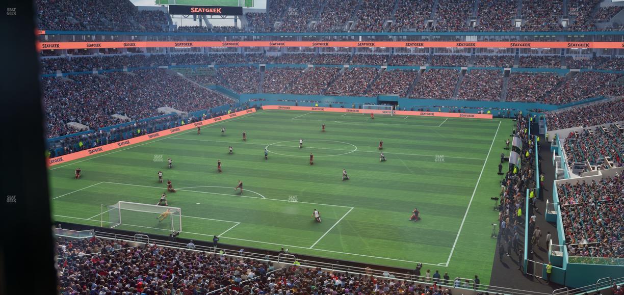 Hard Rock Stadium - Section Mezzanine Suite 2 B Seat View