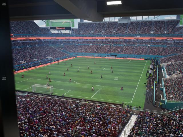 Hard Rock Stadium - Section Mezzanine Suite 2 B Seat View