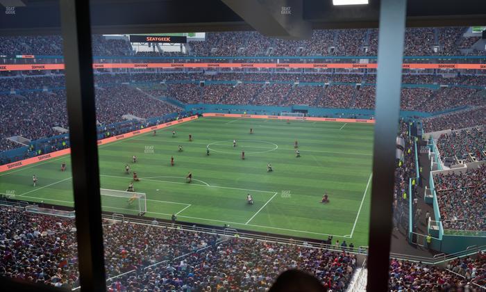 Hard Rock Stadium - Section Mezzanine Suite 2 B Seat View
