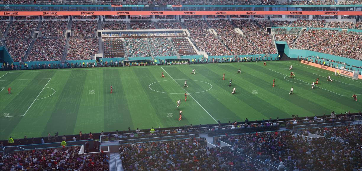 Hard Rock Stadium - Section Mezzanine Suite 20 A Seat View