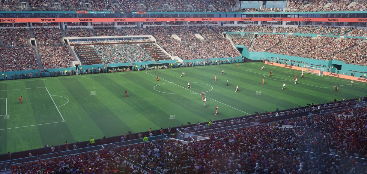 Hard Rock Stadium - Section Mezzanine Suite 21 C Seat View