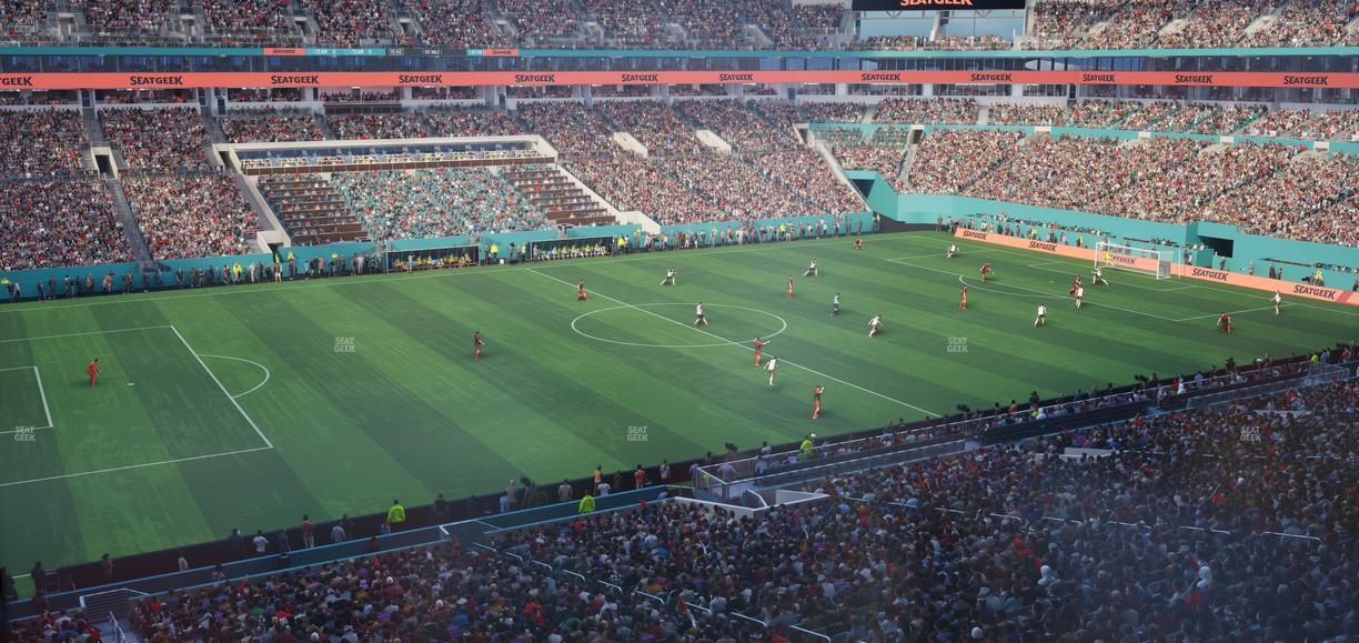 Hard Rock Stadium - Section Mezzanine Suite 22 A Seat View