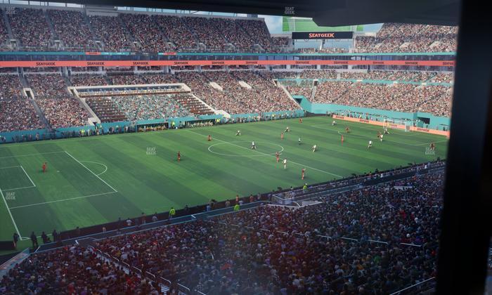 Hard Rock Stadium - Section Mezzanine Suite 22 C Seat View