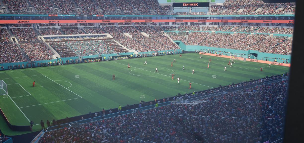 Hard Rock Stadium - Section Mezzanine Suite 23 A Seat View