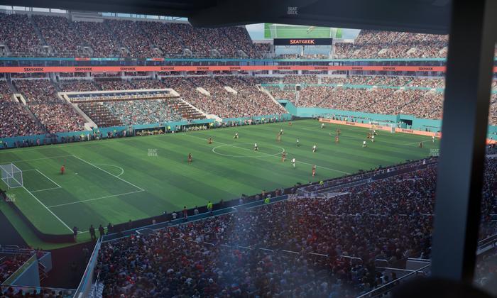 Hard Rock Stadium - Section Mezzanine Suite 23 B Seat View