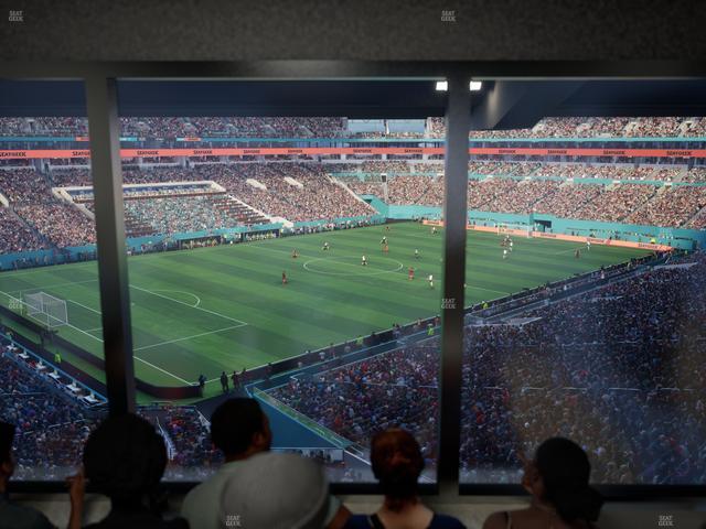 Hard Rock Stadium - Section Mezzanine Suite 25 A Seat View Hard Rock Stadium - Section Mezzanine Suite 25 A Seat View