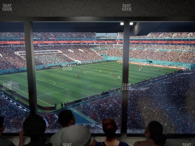 Hard Rock Stadium - Section Mezzanine Suite 25 A Seat View
