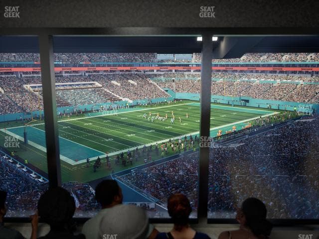 Hard Rock Stadium - Section Mezzanine Suite 25 A Seat View