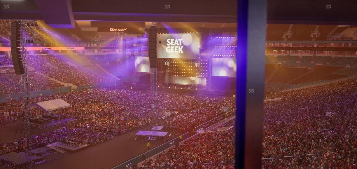 Hard Rock Stadium - Section Mezzanine Suite 25 Corner Club Seat View