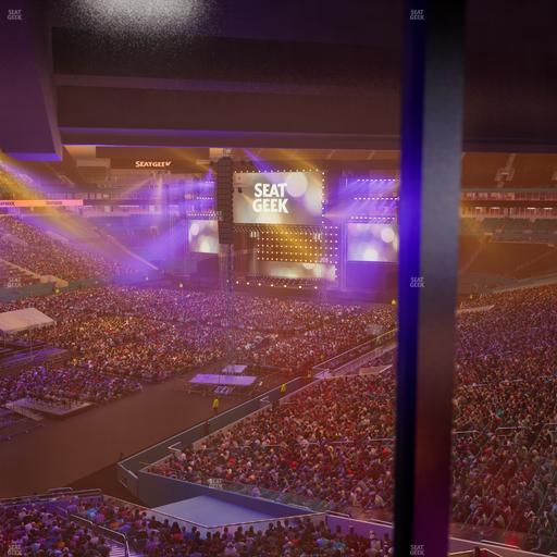 Hard Rock Stadium - Section Mezzanine Suite 25 Corner Club Seat View