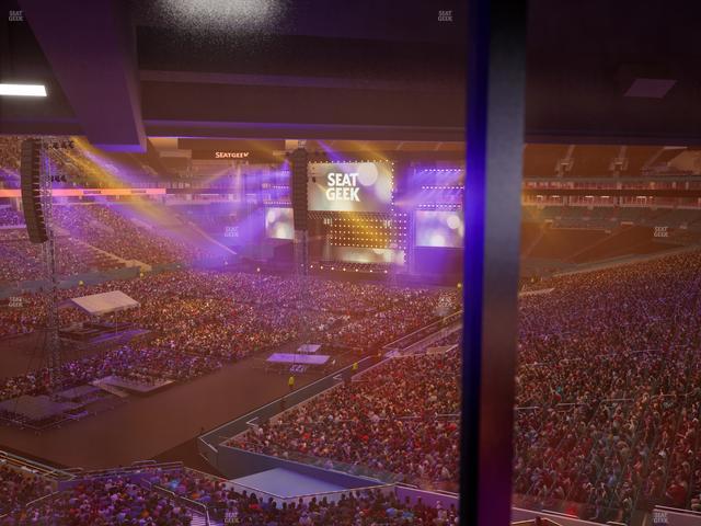 Hard Rock Stadium - Section Mezzanine Suite 25 Corner Club Seat View