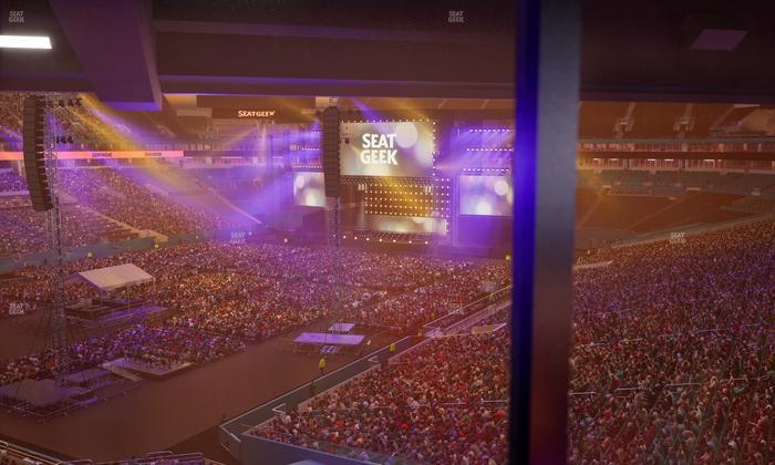 Hard Rock Stadium - Section Mezzanine Suite 25 Corner Club Seat View