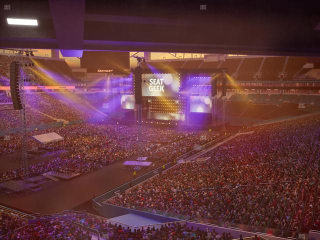 Hard Rock Stadium - Section Mezzanine Suite 25 Corner Club Seat View