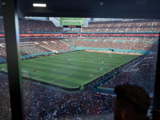 Hard Rock Stadium - Section Mezzanine Suite 26 C Seat View
