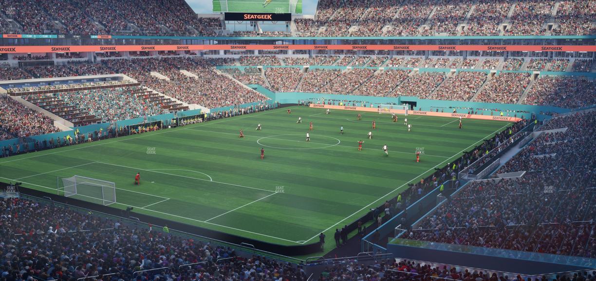 Hard Rock Stadium - Section Mezzanine Suite 27 A Seat View